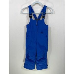 Land's End Snow‎ Bib Overalls Kids Size Small Blue Insulated Nylon Ski